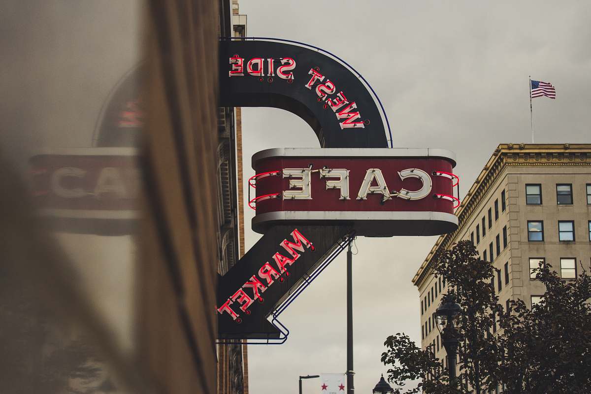 cleveland Cafe signage building